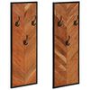 vidaXL Wandgarderobe 2 Stk. 35x1x90 cm Massivholz Akazie