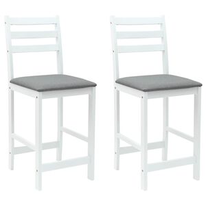 vidaXL Esszimmerst&uuml;hle 2 pcs Wei&szlig; 40 x 47,5 x 99,5 cm
