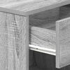 vidaXL Nachttisch mit Schublade Grau Sonoma 39x28x41 cm