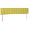 vidaXL Boxspringbett mit Matratze Gr&uuml;n 180x200 cm Stoff