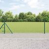vidaXL Zaun mit Pfosten Grün 0,6 x 50 m Stahl