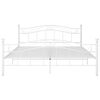 vidaXL Bett Weiß Metall 200x200 cm