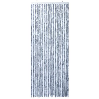 vidaXL Insektenschutz-Vorhang Silbern 90x220 cm Chenille