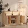 vidaXL Sideboard 110x34x75 cm Massivholz Kiefer