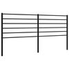 vidaXL Ersatz-Kopfteil Metall Schwarz 193 cm