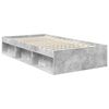 vidaXL Bettrahmen Beton Grau 100 x 200 cm Massives Kiefernholz
