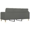 vidaXL 3-Sitzer-Sofa Dunkelgrau 180 cm Stoff