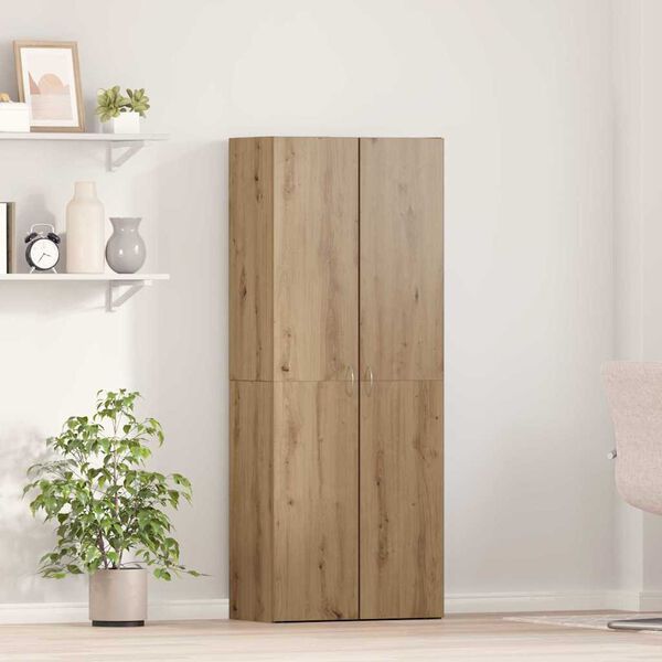 vidaXL Büroschrank mit Regal Artisan-Eiche 60 x 32 x 153 Holzwerkstoff