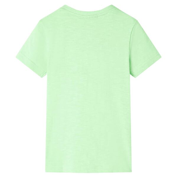 Kinder-T-Shirt Neongr&uuml;n 116