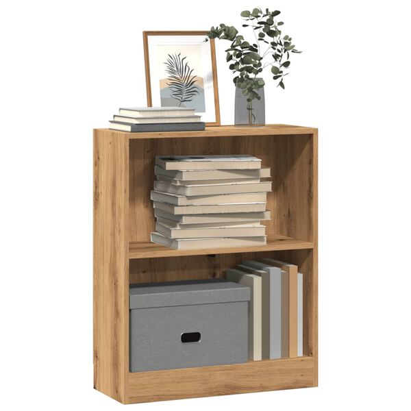 vidaXL B&uuml;cherregal Artisan-Eiche 60x24x76 cm Holzwerkstoff