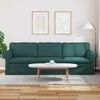vidaXL Sofa Dunkelgr&uuml;n Gesamtabmessungen: 245 x 82 x 80 cm (B x T x H)