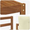 vidaXL Outdoor-Sofagarnitur mit Kissen 5 pcs Natur und Creme