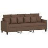 vidaXL 3-Sitzer-Sofa Braun 180 cm Stoff