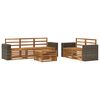 vidaXL Outdoor-Sofagarnitur 6 Stk. Natur Massivholz Akazie