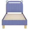 vidaXL Kinderbettgestell mit Kopfteil Jeans blau 70 x 140 cm Stoff