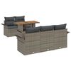 vidaXL Garten-Sofa-Set mit Kissen 6 pcs Grau
