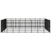 vidaXL Outdoor-Hundezwinger Stahl 51,61 m&sup2;