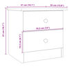 vidaXL Nachttisch ALTA Weiß 41x35x41 cm Massivholz Kiefer