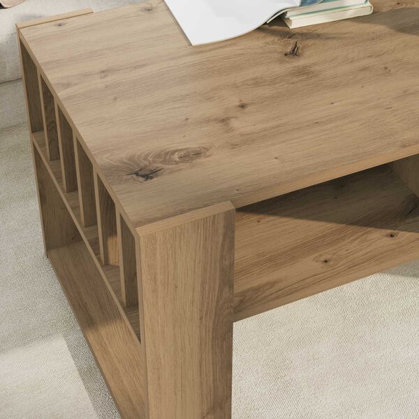 vidaXL Couchtisch Artisan-Eiche 92 x 49,5 x 45 cm Holzwerkstoff
