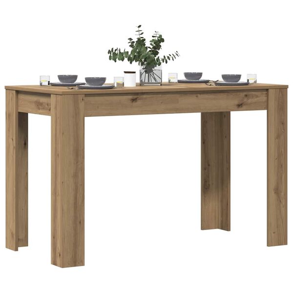 vidaXL Esstisch Artisan-Eiche 120x60x76 cm Holzwerkstoff