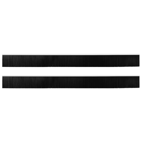 vidaXL Selbstklebende T&uuml;rb&uuml;rstendichtungen 2 pcs Wei&szlig; 100 cm