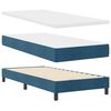 vidaXL Boxspringbett mit Matratze Dunkelblau 90 x 200 cm Samt