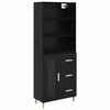 vidaXL Highboard Schwarz Eichen-Optik 69,5 x 32,5 x 180 cm