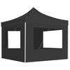 vidaXL Profi-Partyzelt Faltbar mit W&auml;nden Aluminium 2&times;2m Anthrazit