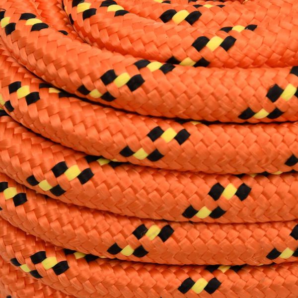vidaXL Bootsseil Orange 20 mm 25 m Polypropylen