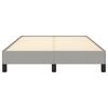 vidaXL Bettgestell ohne Matratze Hellgrau 120x190 cm Stoff
