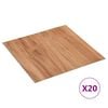 vidaXL PVC-Fliesen Selbstklebend 20 Stk. 1,86 m&sup2; Holz-Optik