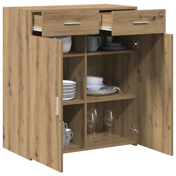 vidaXL Badschrank Artisan-Eiche 80 x 42,5 x 93,5 cm Holzwerkstoff
