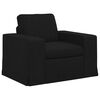 vidaXL Sofa 2 pcs Schwarz 182 x 80 x 82 cm Stoff