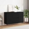 vidaXL Sideboard Schwarz 101,5x35x70 cm Holzwerkstoff