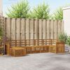 vidaXL Sofagarnituren 7 pcs Natur Massivholz Akazie