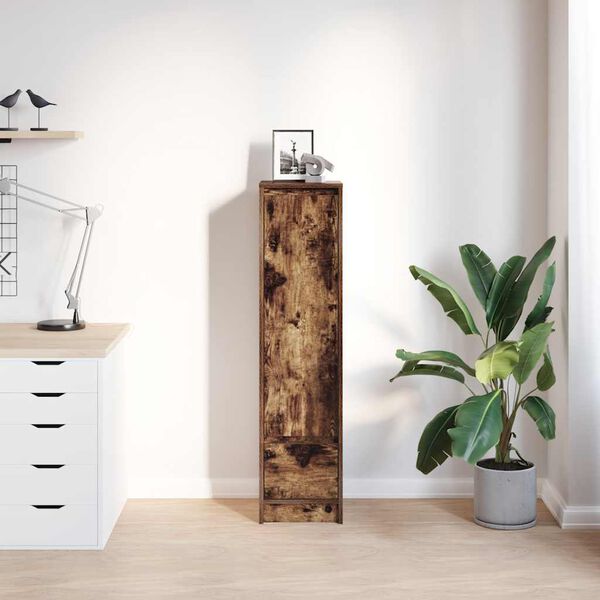 vidaXL Highboard Räuchereiche 29,5x34x119,5 cm Holzwerkstoff