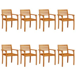 vidaXL Gartenst&uuml;hle 8 Stk. 59x55x85 cm Massivholz Akazie