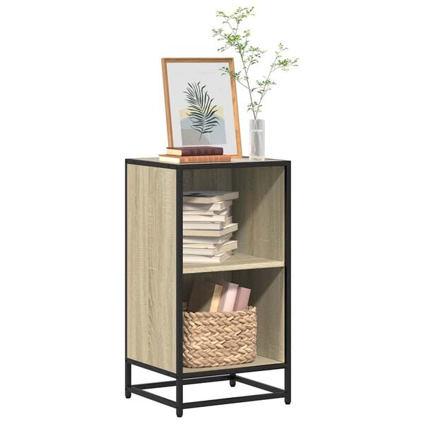 vidaXL Bücherregal Sonoma-Eiche 40x35x76 cm Holzwerkstoff