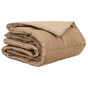 vidaXL Sommerdecke Gold 135 x 200 cm Satin und Mikrofaser