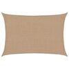 vidaXL Sonnensegel 160 g/m&sup2; Taupe 2x2,5 m HDPE