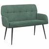 vidaXL Zweisitzer-Sofa mit Metallbeinen 2-Sitzer Meergr&uuml;n Samt