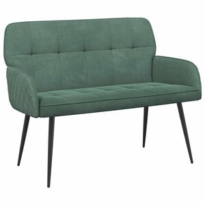 vidaXL Zweisitzer-Sofa mit Metallbeinen 2-Sitzer Meergr&uuml;n Samt