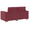vidaXL Sofa 3 pcs Wind Rot Leinenmischgewebe