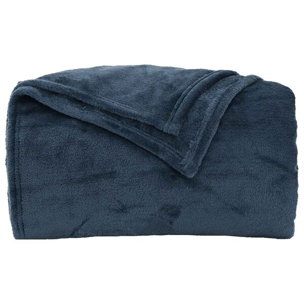 vidaXL &Uuml;berwurfdecke Marineblau 150 x 200 cm Fleece
