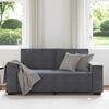 vidaXL 2-Sitzer-Sofa Dunkelgrau 140 cm Samt