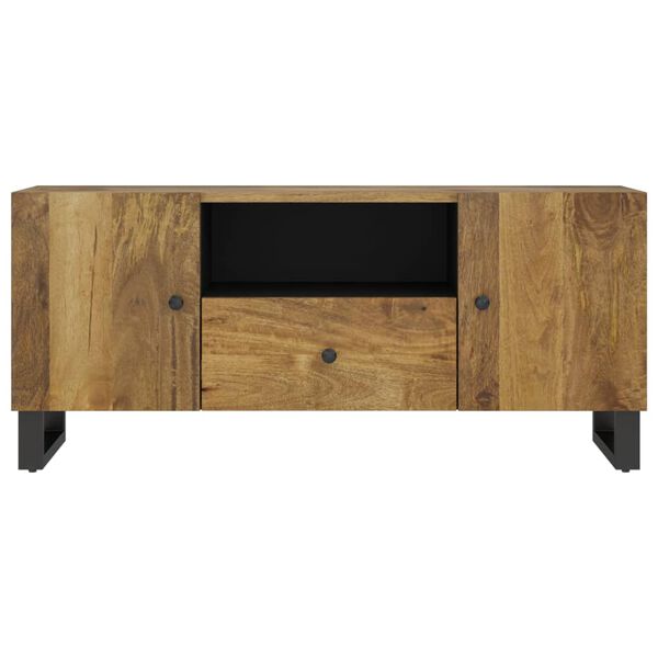 vidaXL TV-Schrank 105x33,5x46 cm Massivholz Mango & Holzwerkstoff