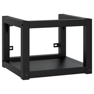 vidaXL Badezimmer Wand-Waschtischgestell Schwarz 40x38x31 cm Eisen