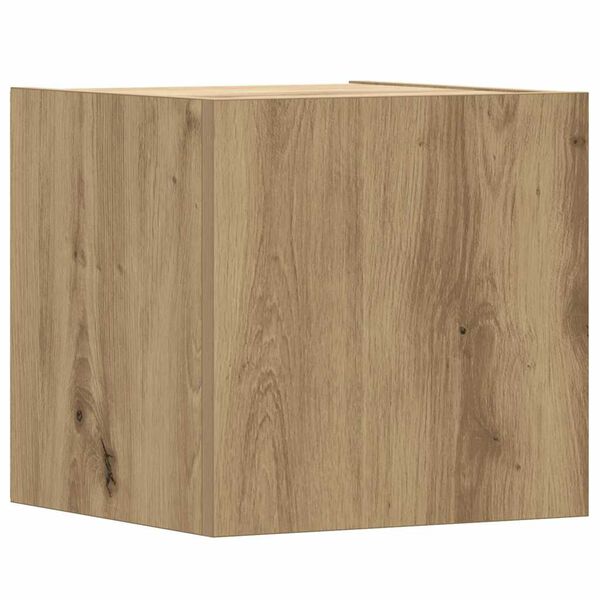 vidaXL 6-tlg. TV-Schrank-Set Wandmontage Artisan-Eiche Holzwerkstoff