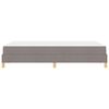 vidaXL Boxspringbett mit Matratze Taupe 120 x 190 cm Stoff