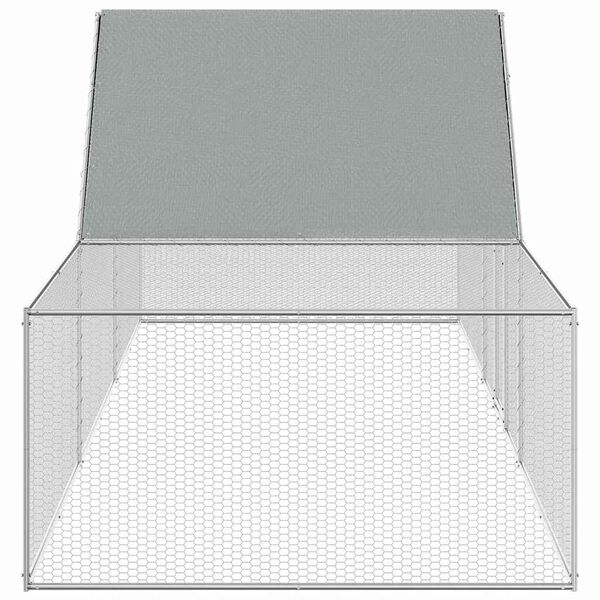 vidaXL H&uuml;hnerstall 5x1x1,5 m Verzinkter Stahl
